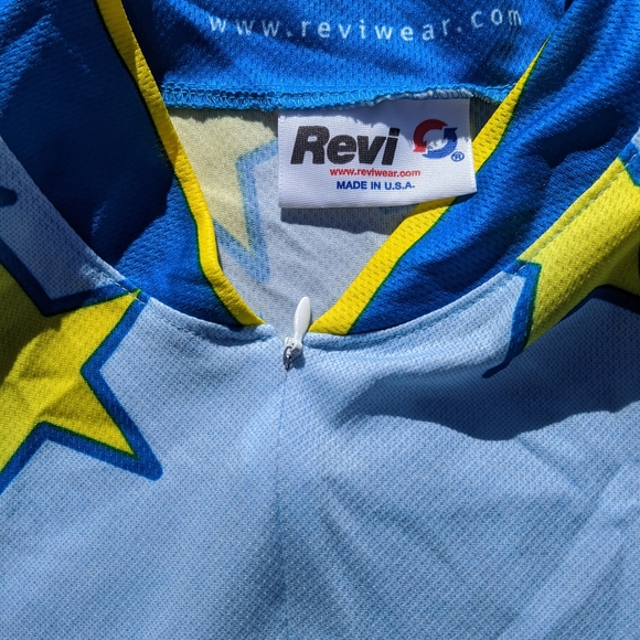 Revi Unisex Adults Cycling Jersey Zip Medium S/S - Picture 3 of 3